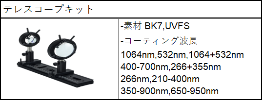 テレスコープキット仕様